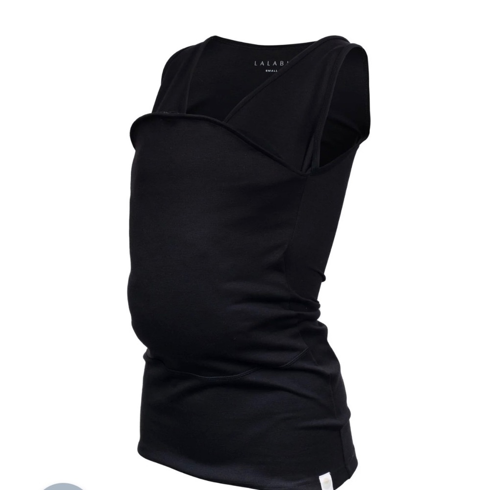 NWOT • Lalabu Soothe baby wearing shirt • black • XL